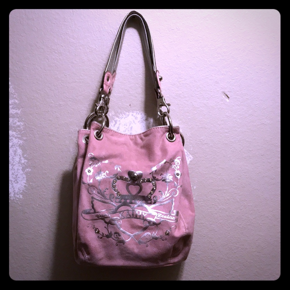 Kathy Van zeeland light pink purse